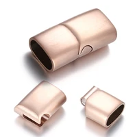 stainless steel magnetic clasp rose gold plated brushed fastener bracelet diy jewelry making closure magnet buckle