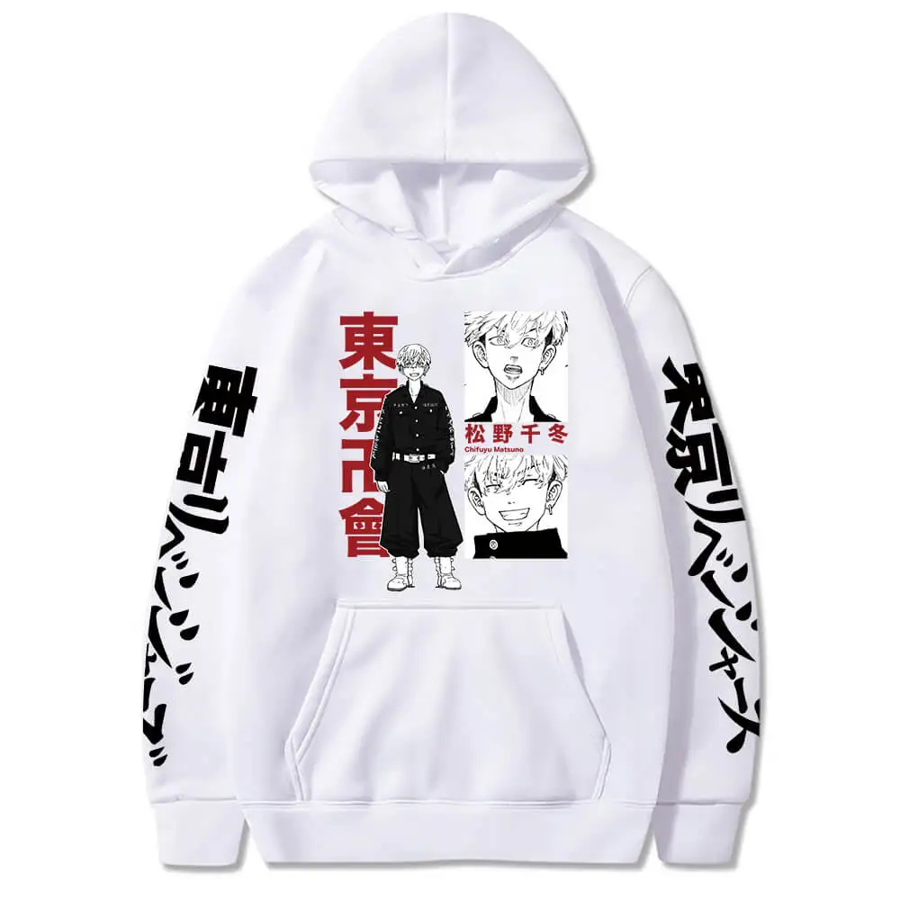 

Tokyo Revengers Hoodies Men's Sweatshirts hooded Anime Matsuno Chifuyu Graphic Hoodie for Men Sportswear Tokyo Revengers Clo