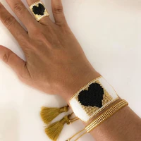 go2boho miyuki bracelets mexican heart bracelet women friends gift jewelry 2021 fashion handmade woven japanese bead pulseras