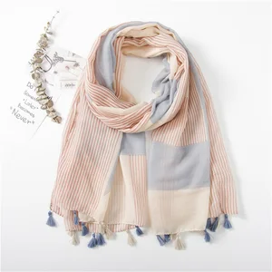 Женский шарф-хиджаб из вискозы, зимний теплый мягкий модный дизайнерский головной шарф, шейный платок, большая шаль