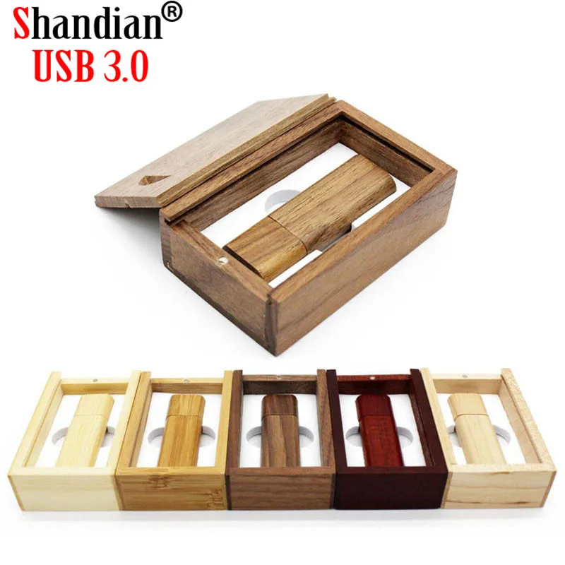 Деревянный бамбуковый USB флеш накопитель SHANDIAN 3 0 флэш с деревянными чипами Флэшка