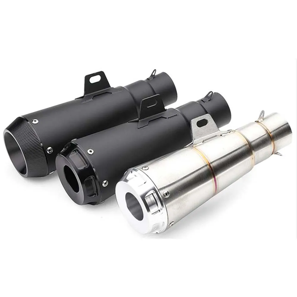 Универсальный 51 мм Глушитель Выхлопной Трубы Мотоцикла Лазерный правый и левый