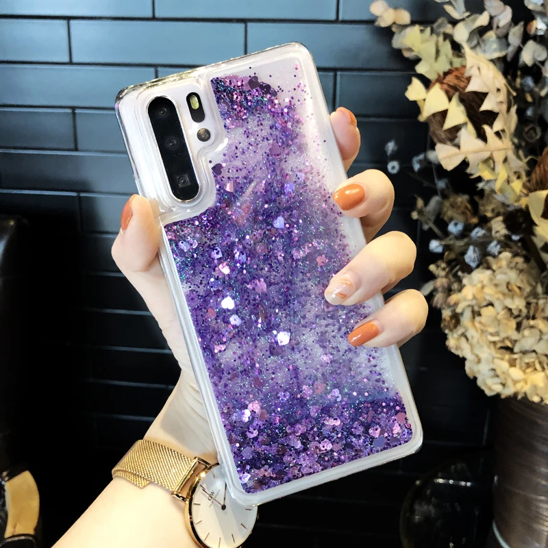 Чехол с жидким блеском и зыбучим песком для Samsung Galaxy S9 Plus S7 edge S8 S10 e A8 A9 2018 Note 8 9 J2 J7