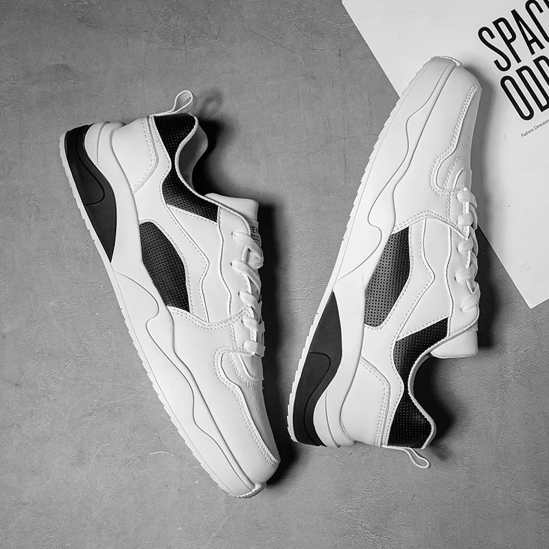 

2021 New Men's Chunky Sneakers Thick Bottom Platform Vulcanize Basketball Shoe Fashion Breathable Casual Running Shoe