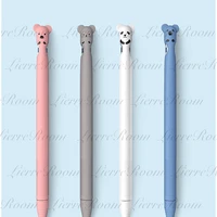 cute cartoon animal silicone protective case for apple pencil and apple pencil topper and anti loss for apple pencil cap