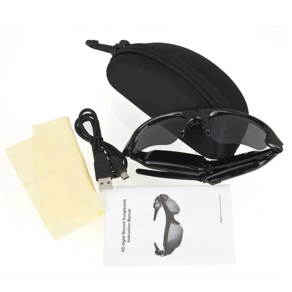 

Popular 1080P SM16 Sunglasses Mini Camera Wide Angle 120 Degrees Mini DV Camcorder DVR Video Camera Smart Glasses Black/Orange