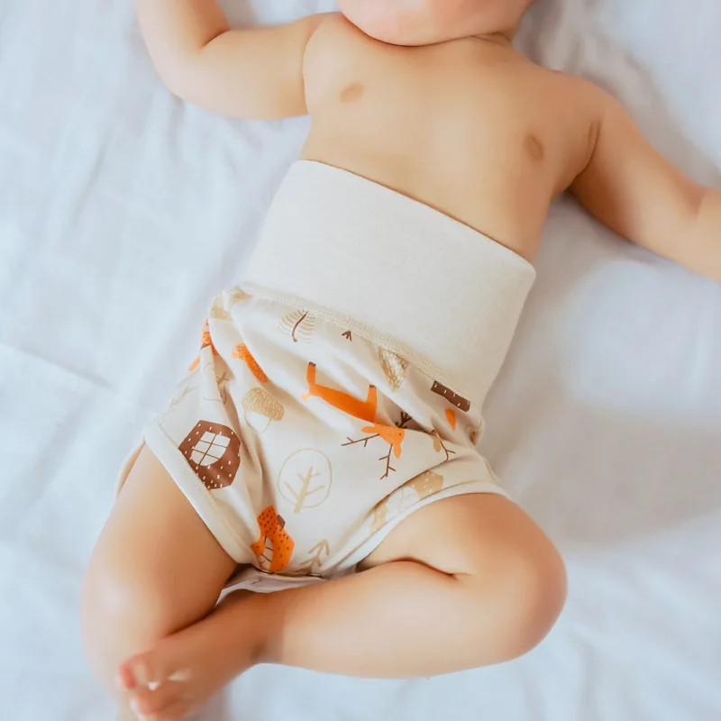 

Children's Clothing Children's Cotton Newborn Baby Boxer Briefs Cotton Belly Waist Summer Shorts Belly Pocket Panties Pack