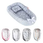 Детская кроватка, детская двухсторонняя дорожная кровать, мягкая подушка для сна для новорожденных, кроватка для малышей