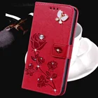 Кожаный чехол-книжка с бумажником для Infinix Hot 10 Lite Hot 2 3 9 Pro 7 Zero 3 X552 5 S2 Pro S5, чехол со стразами