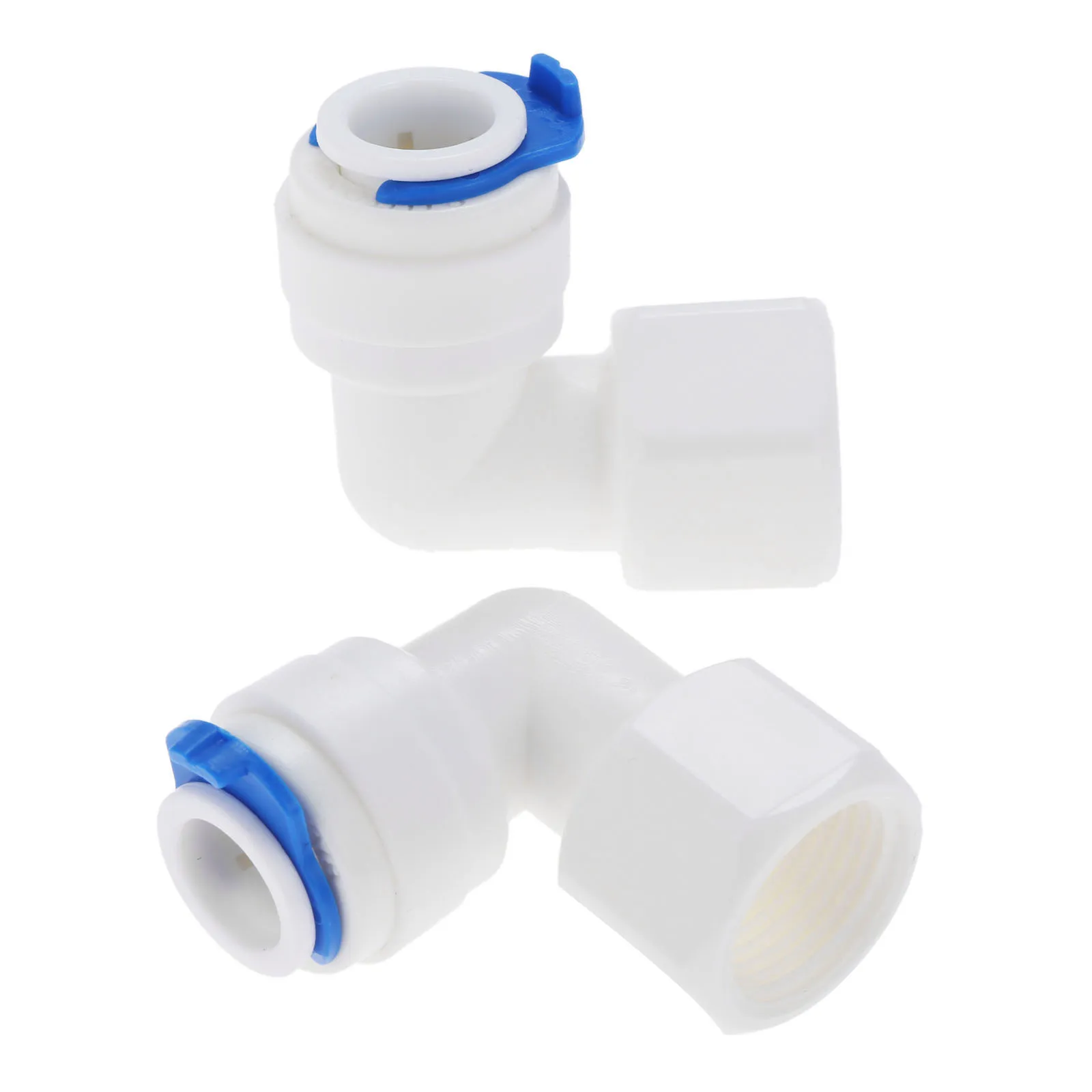 

2Pcs Reverse Osmosis RO Water System Elbow Fittings 3/8 OD Hose 3/8 BSP Male Thread Plastic Water Purifier Pipe Quick Connectors