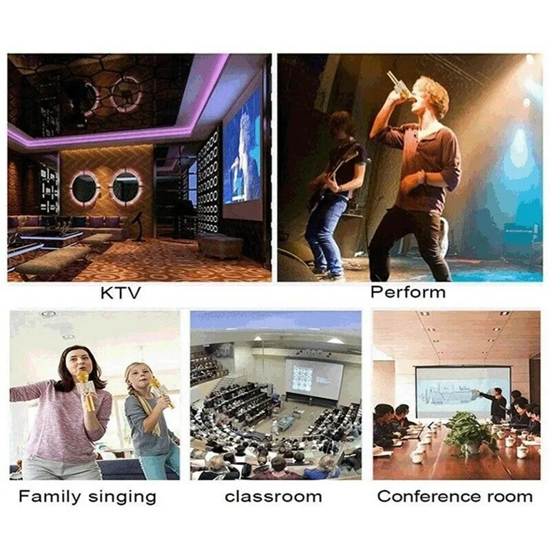 

Wireless Bluetooth Karaoke Microphone Handheld Portable KTV Singing Professiona Microfone Home KTV Handheld Microphone