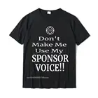Мужская хлопковая футболка с принтом, смешное использование, голос спонсора, наркотики, анонимный подарок, NA AA Топ