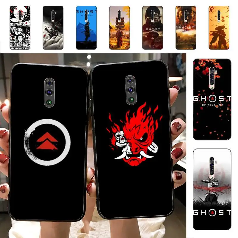 

YNDFCNB ghost of tsushima Phone Case for Vivo Y91C Y11 17 19 17 67 81 Oppo A9 2020 Realme c3