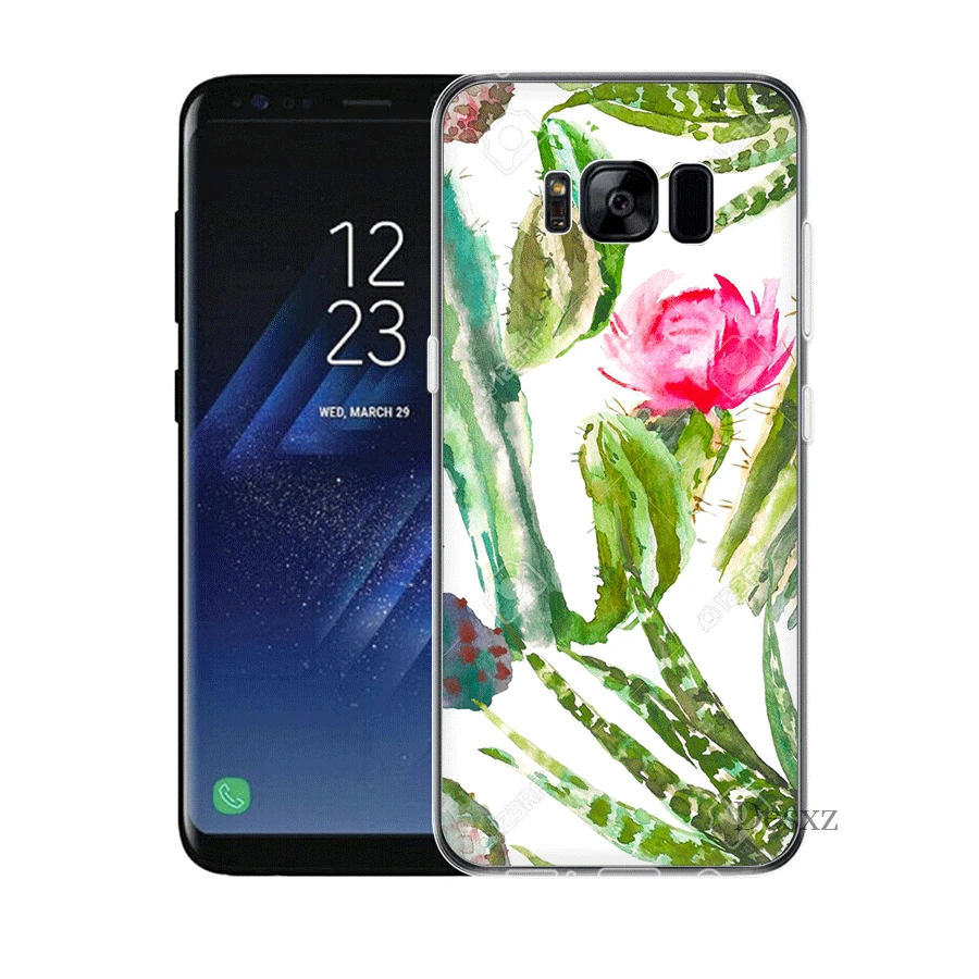 Mobile Phone Case For Samsung A3 A5 A6 A7 A8 A9 A10 A20 A30 A40 A50 A60 Hard Cover Watercolour Cactus And Succulents Coque | Мобильные