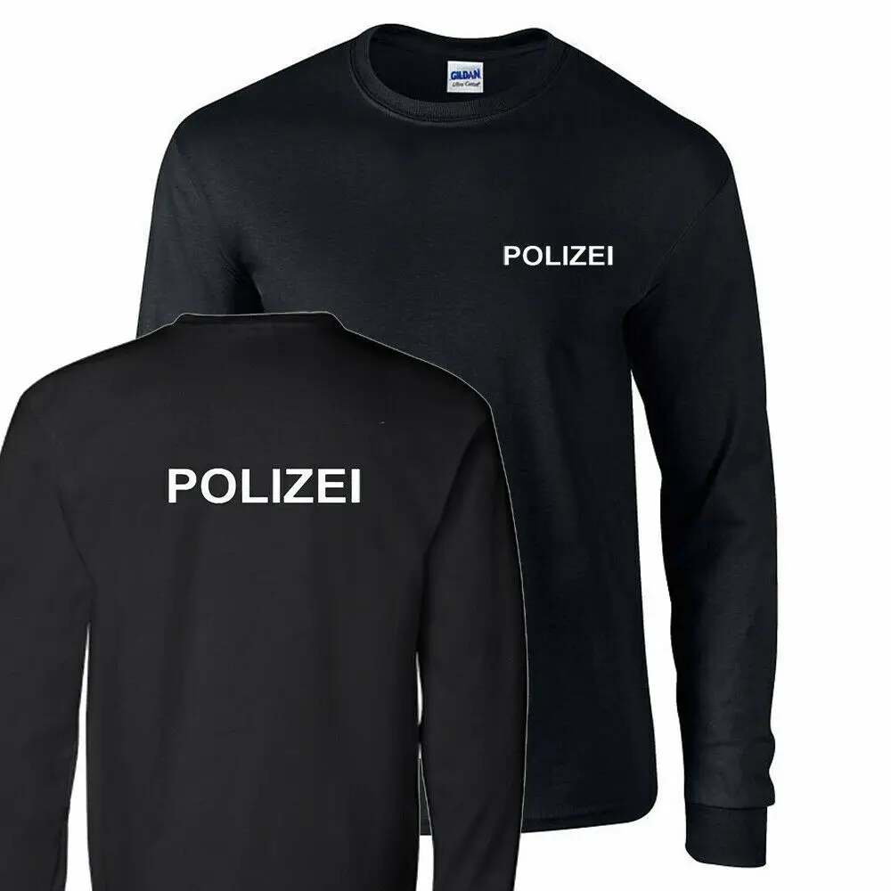 

Polizei German Police Shirt Men's Long Sleeve T-Shirt Casual Cotton customized products