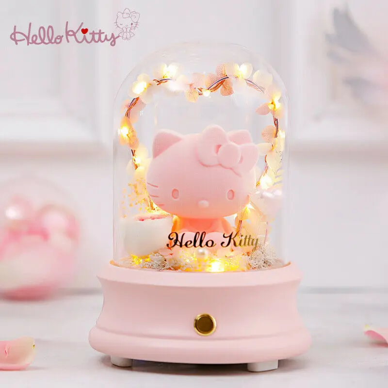 Новинка Япония Hello Kitty прессованный свежий цветок Bluetooth беспроводной динамик