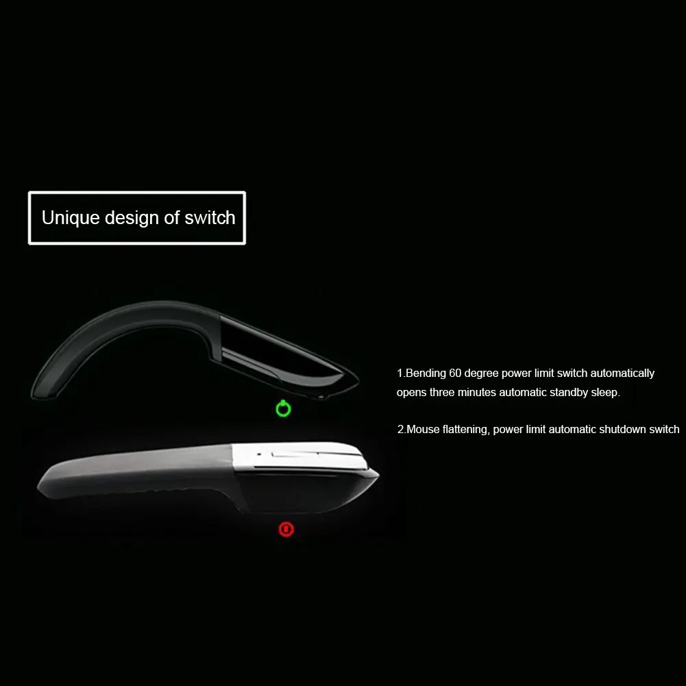 2,4G USB Беспроводная+ Bluetooth складная мышь эргономичная игровая мышь для Macbook lenovo Asus Dell hp компьютерная мышь