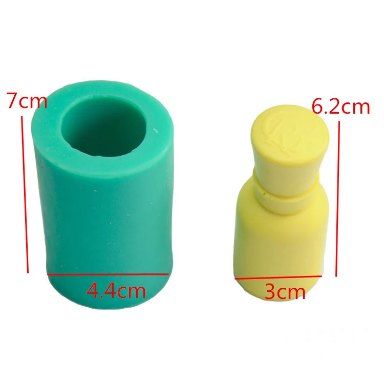 

1pc 3D Cosmetic bottle lace silicone cake mold fondant mold cake decorating tools Sugar craft chocolate mould cake mould FTM769