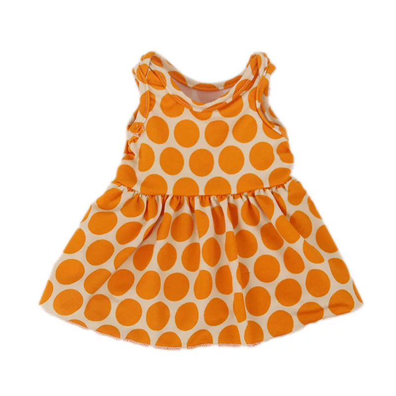 Модное платье с принтом куклы подходит для американской 18 дюймов и 43 см