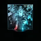 Сенсорная двухцветная лампа, рассекающая демонов, двойная японская аниме манга, Двухцветная светодиодная лампа, двухцветная 3D лампа для внутреннего декора