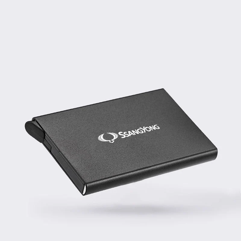 Умный бумажник автоматически металлический тонкий идентификационный кошелек