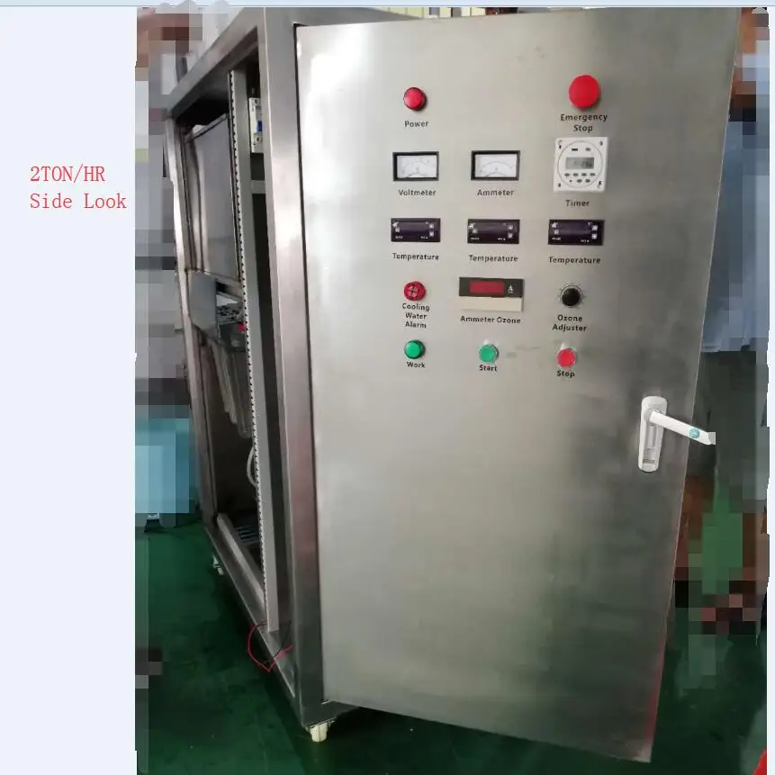 Высококонцентрированная озонированная водная машина до 10ppm для заводской очистки морепродуктов подходит для 1-2ton/hr потока воды