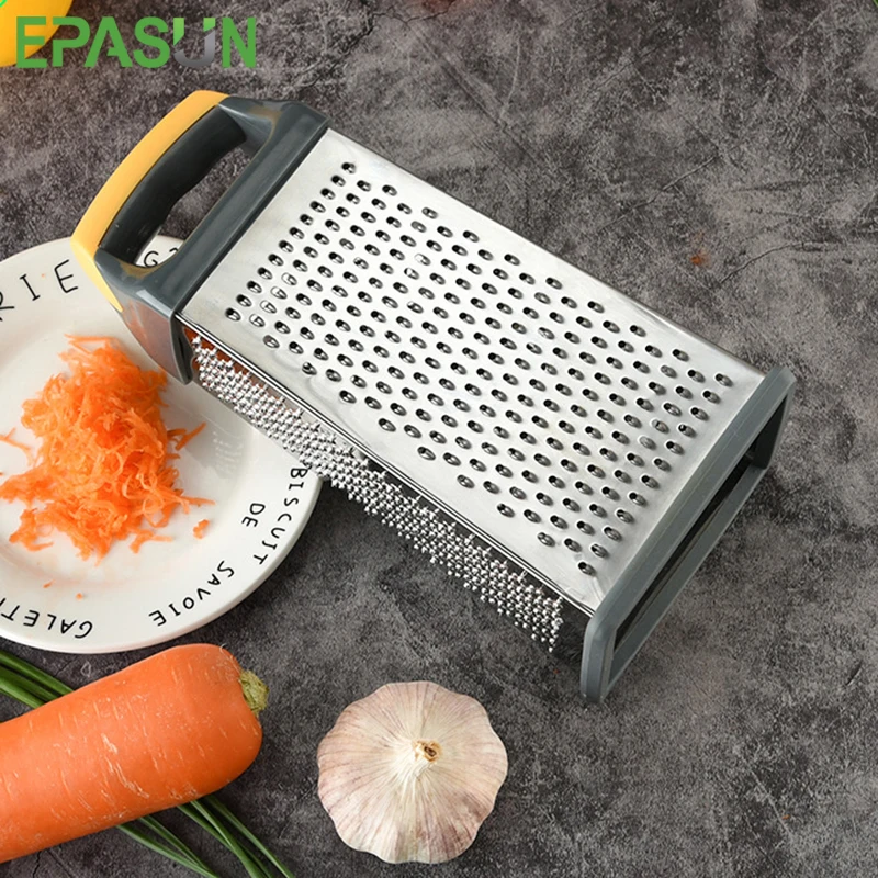 

EPASUN 4 Side Stainless Steel Grater Potato Carrot Vegetable Fruit Slicer Cheese Cutter Chopper Kitchen Utensils Kitchen Tools