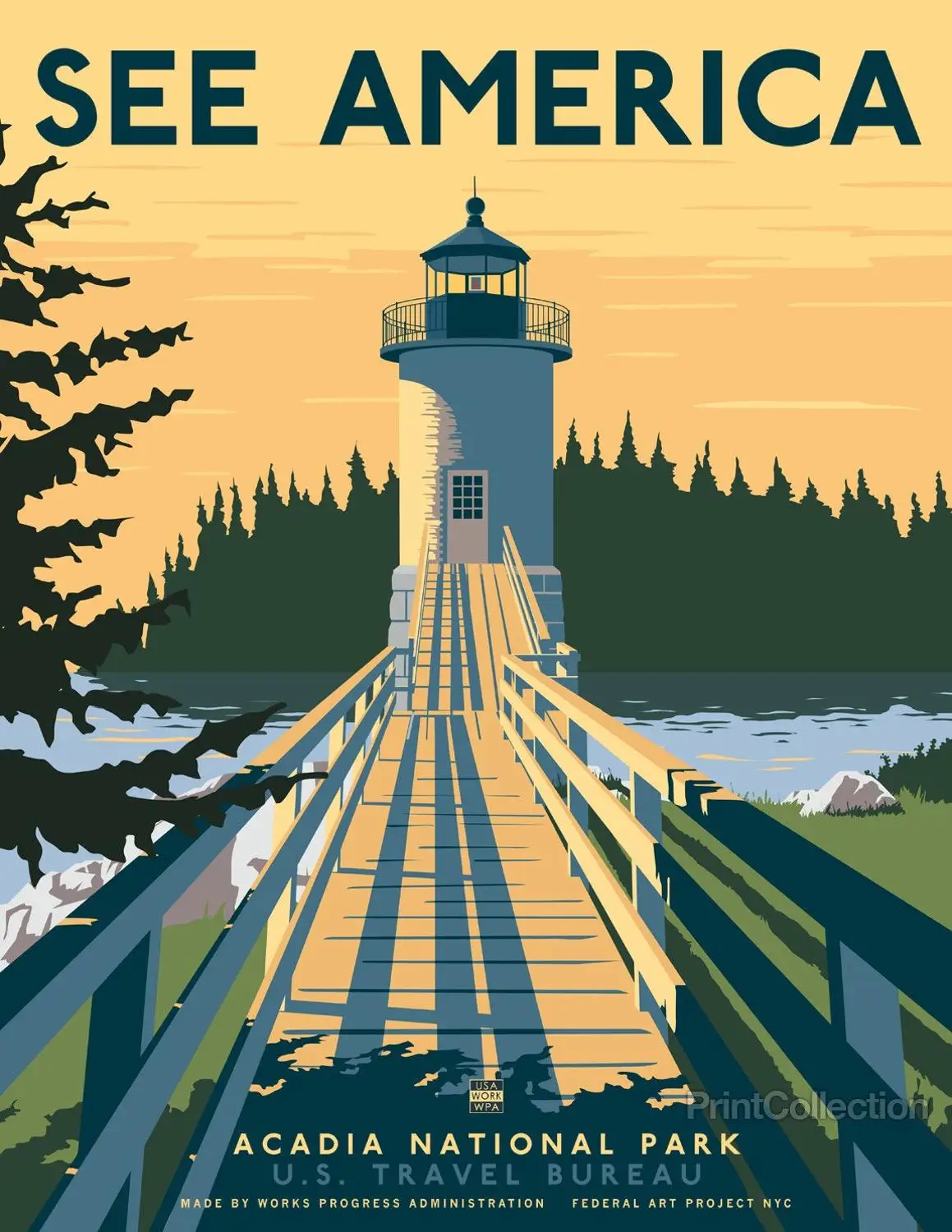 

400X300MM fanciful-acadia-national-park-poster-and-interesting-ideas-of-see-america-posters-2 jumbo fridge magnet SFM-0305