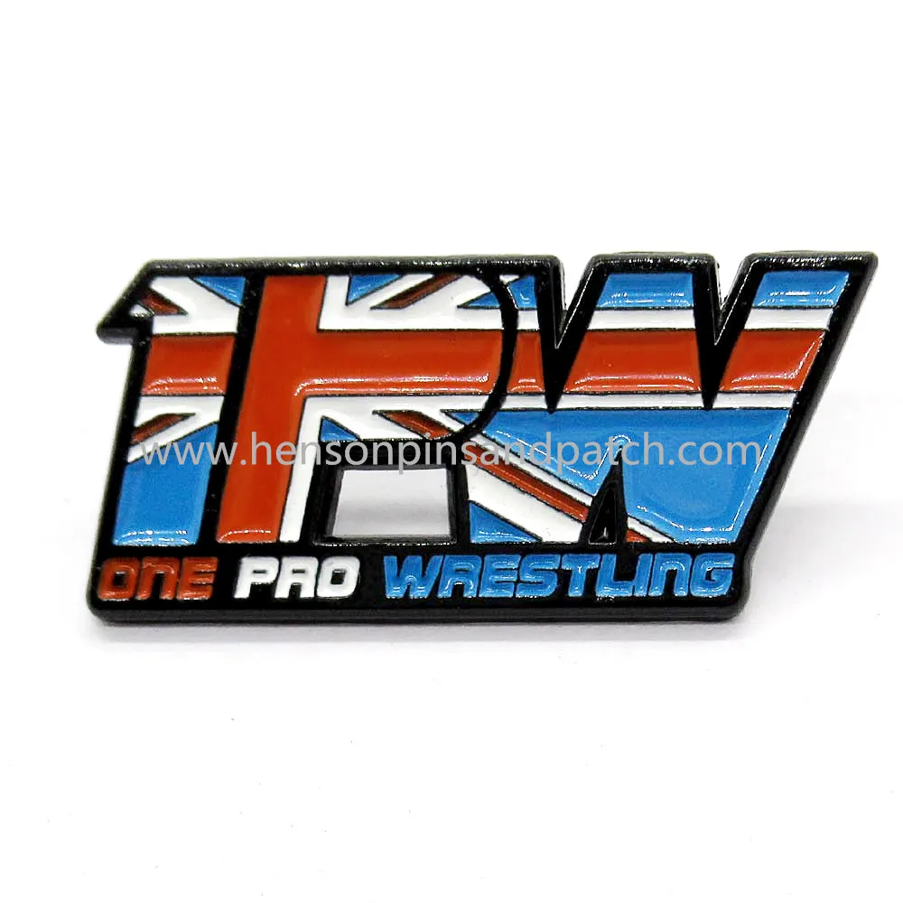 

Customized Zinc alloy soft enamel cut out flag pins