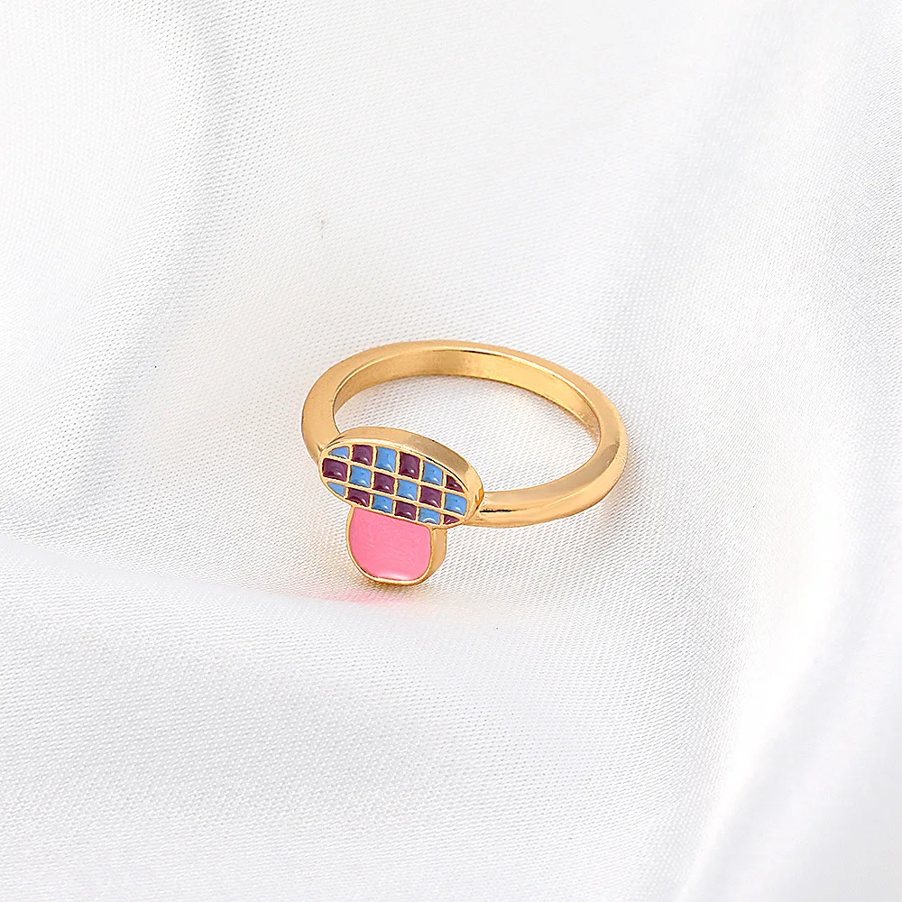 ZYZQ ins креативное Ретро Радужное кольцо с бабочкой для женщин индивидуальное