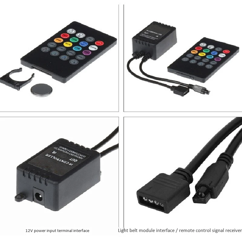 

LED Strip Lights RGB 5050 Color Changing Music Sync Color for Decoration Home Party 10M Strip Lights with Remote