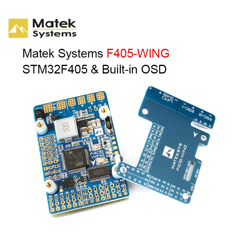 

Контроллер полета Matek F405-WING TM32F405, встроенное OSD для радиоуправляемого FPV гоночного дрона, запасные части для квадрокоптера