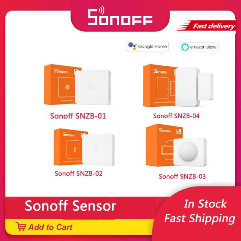 SONOFF SNZB 01 02 03 04 ZigBee датчик температуры и влажности в режиме реального времени
