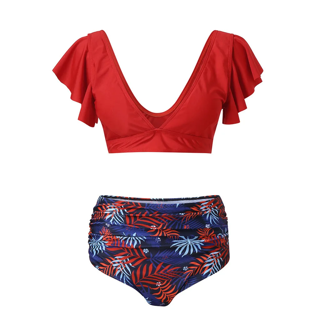 WOMAIL African Print Two-Pieces Underwear Set Sexy Geometric High Waist Vintage Lingerie Push-Up Padded Lenceria Mujer 20Jan06 | Женская