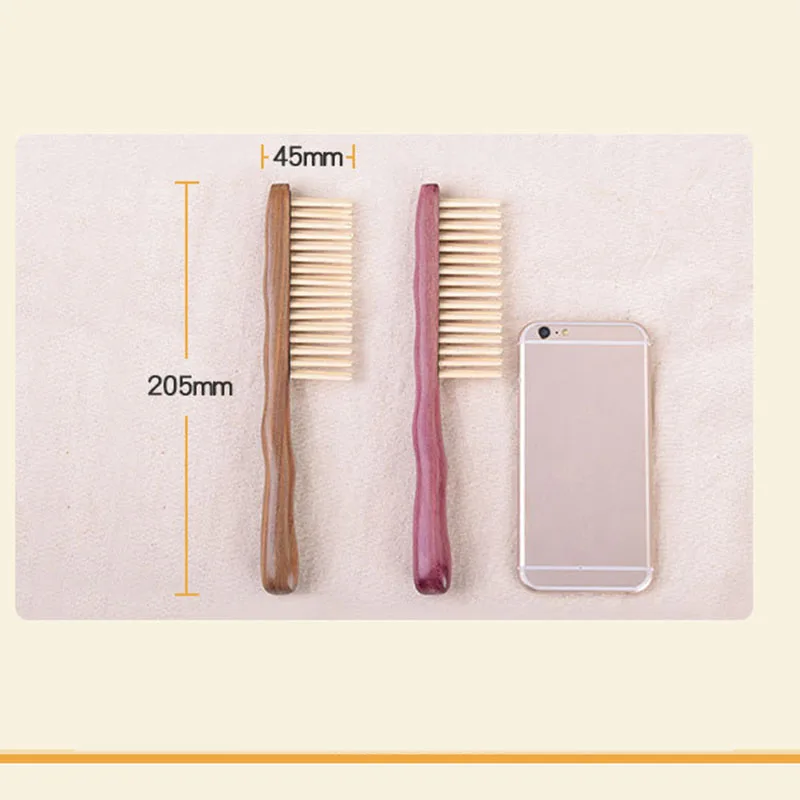 

1 Set Natural Sandalwood Hair Comb Handmade Wooden Comb Detangling Wide Tooth Comb New Design