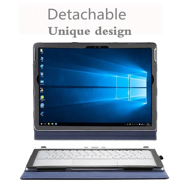 Новый дизайн Surface Book 2 /1 ноутбук чехол съемный защитный книжка откидная крышка для