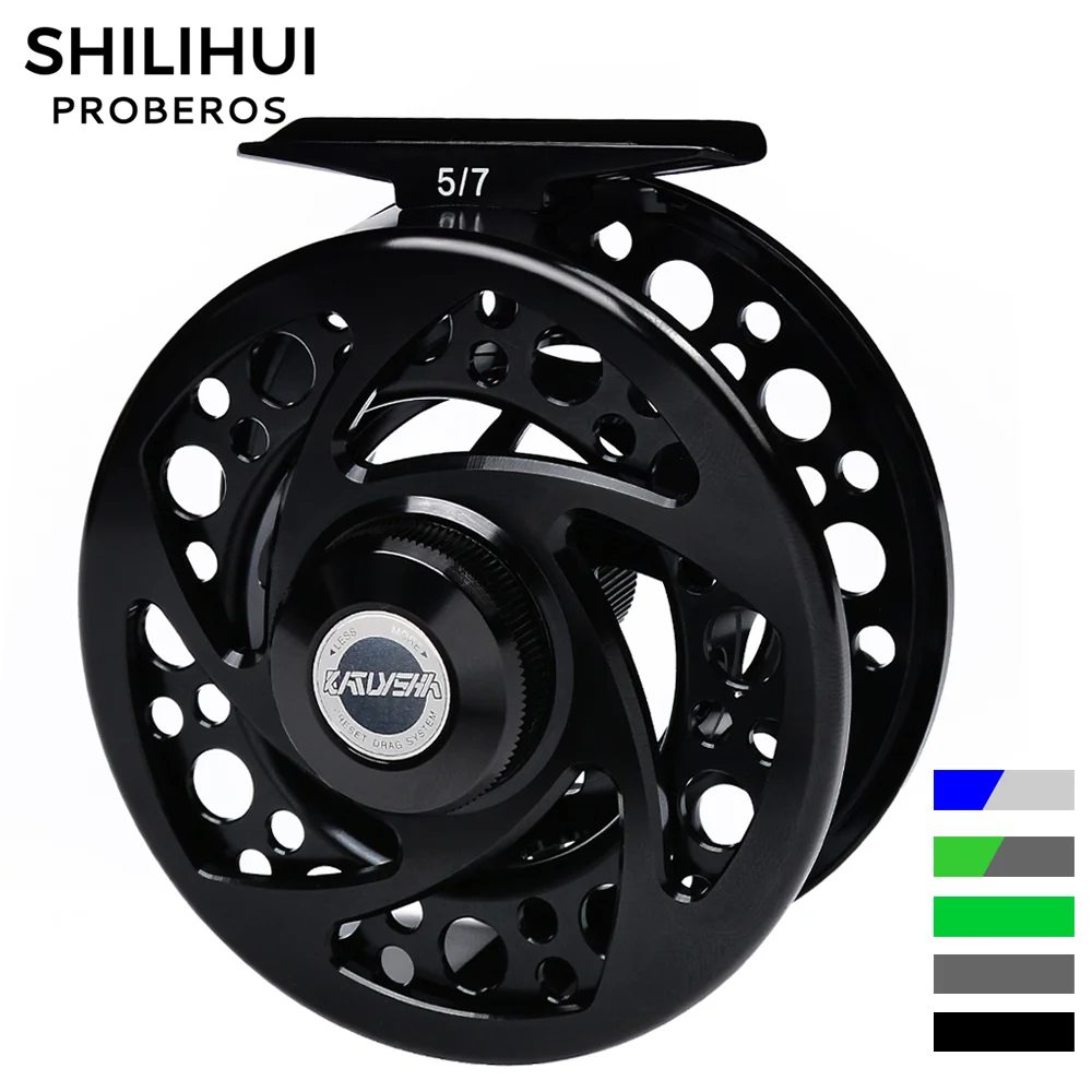 

SHILIHUI 3BB Fly Fishing Reels Aluminium Alloy Fly Reel Gear Machined Micro Adjusting Drag Carp Fly Fishing Reel De Pesca