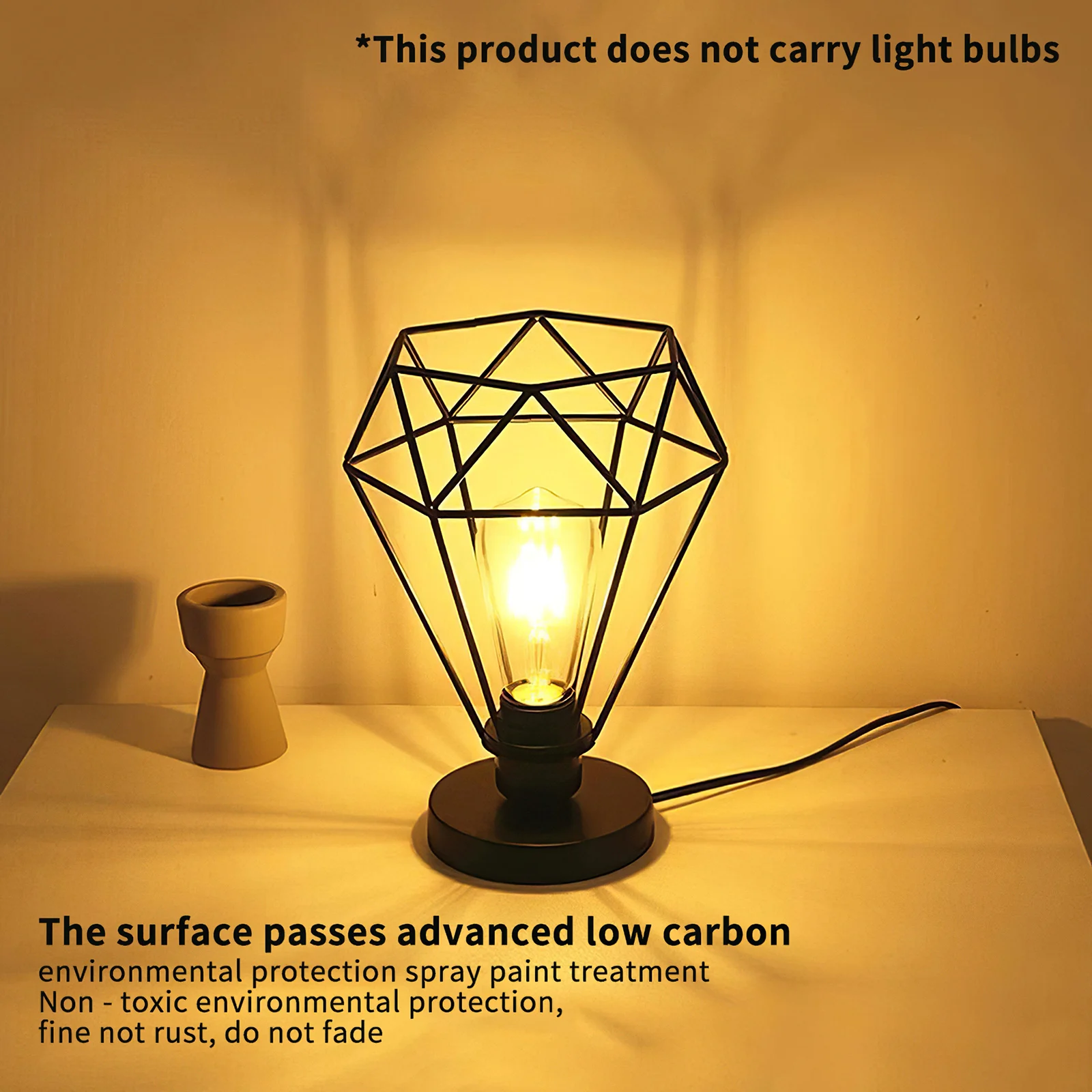 Металлическая настольная лампа железной клетке абажур Простой Модный Ретро