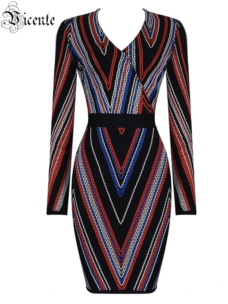 Новинка 2020 года: Шикарное роскошное жаккардовое мини-платье с геометрическим