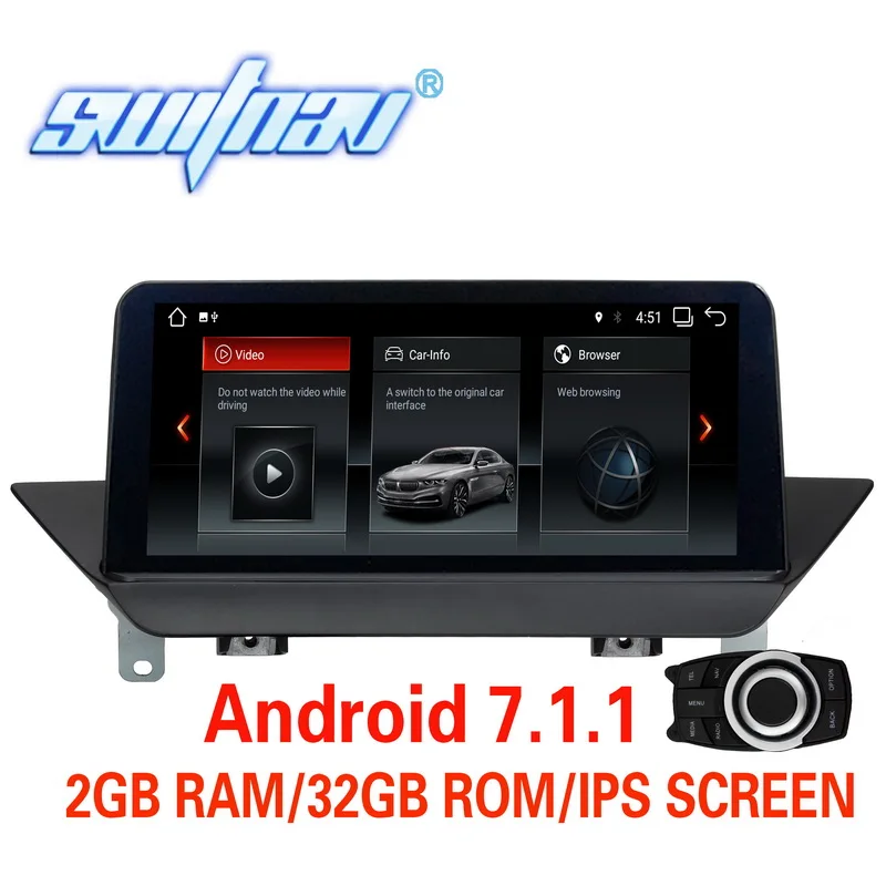 Android 7.1.1 автомобильный DVD для BMW X1 E84 поставка с iDrive без оригинального экранного
