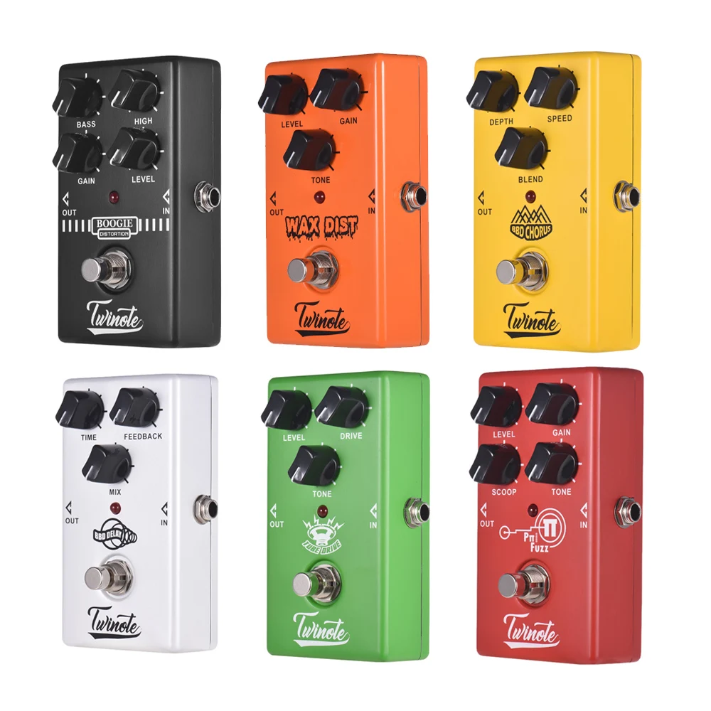 twinote elektrische gitarre pedal overdrive vintage verzerrung high gain simulator chorus digital delay effekte gitarre zubehör free global shipp