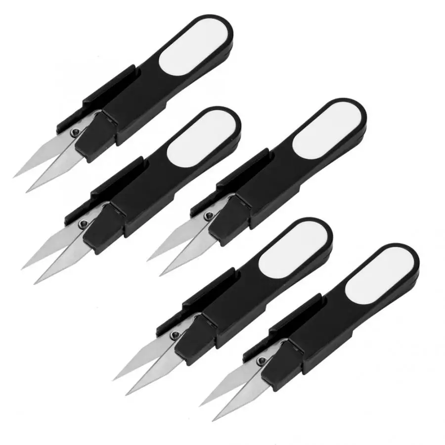 5 шт./компл. пластиковые рыболовные ножницы складная рыболовная леска с капюшоном