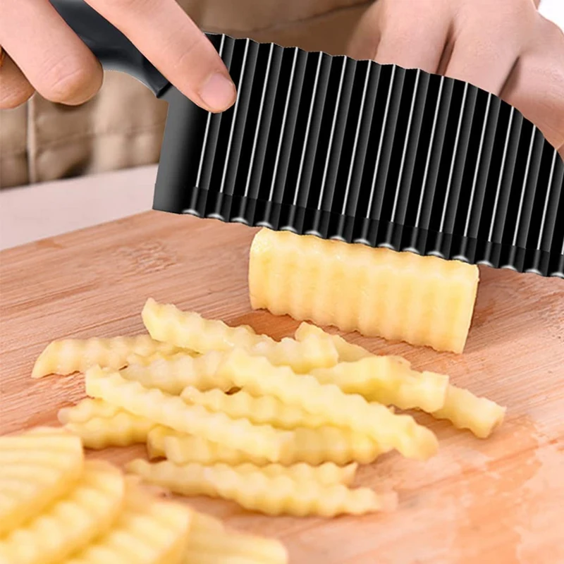 Волновой резак для картофеля стружки из нержавеющей стали мерцания