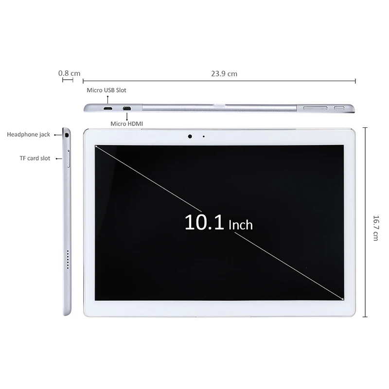 Teclast Master T10 Android 7,0 10," планшетный ПК MT8176 Hexa Core 4 Гб ОЗУ 64 Гб ПЗУ 8,0 МП+ 13,0 МП HDMI 2560*1600 отпечаток пальца ips