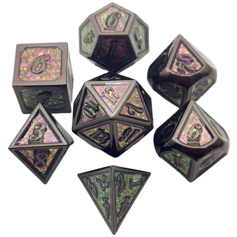 

7Pcs Polyhedral Dice Polyhedral Game Dices Set For RPG Dungeons And Dragons DND RPG MTG D20 D12 D10 D8 D6 D4 Table Board Game
