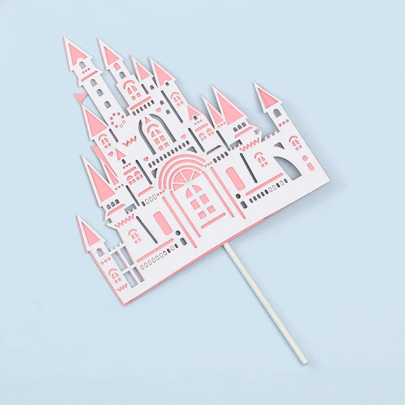 Мультяшный замок колесо обозрения воздушный шар торт на день рождения Топпер