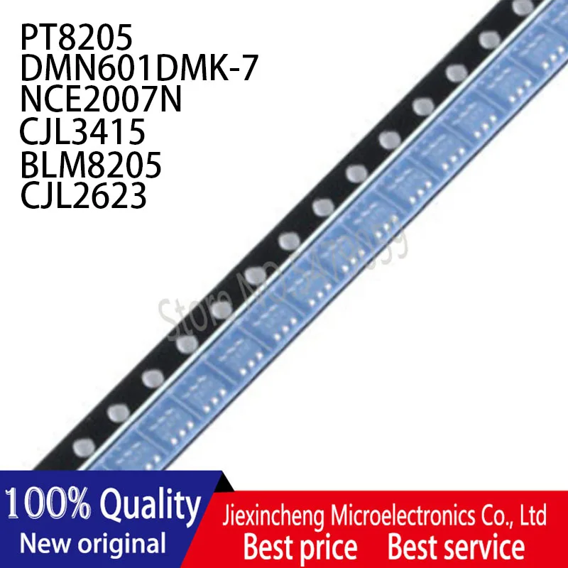 50шт. PT8205 8205A DMN601DMK 7 K7K NCE2007N 2007N CJL3415 R15 BLM8205 8205 CJL2623 2623 SOT23 6 новый