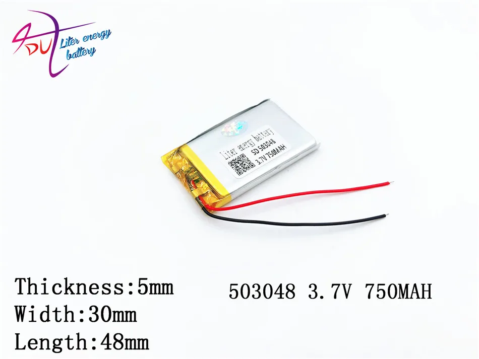 3 7 v 750mah 503048 503050 литий-полимерный Li-po перезаряжаемый аккумулятор Diy для Mp3 Mp4 Mp5 Gps edio