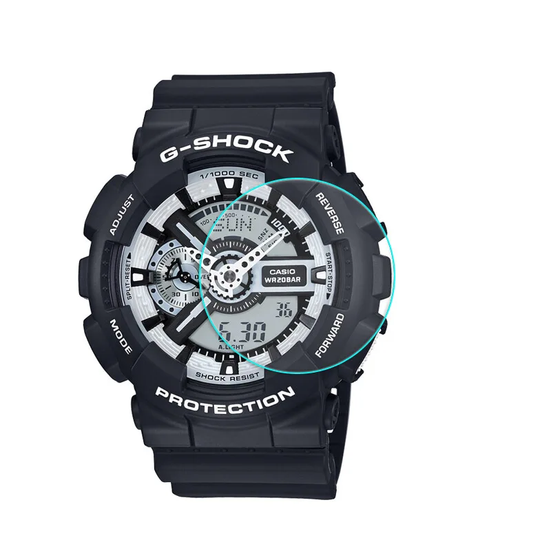 Закаленное стекло JGKK 2.5D для Casio GA100 GA11010 Защитная пленка G shock прозрачная