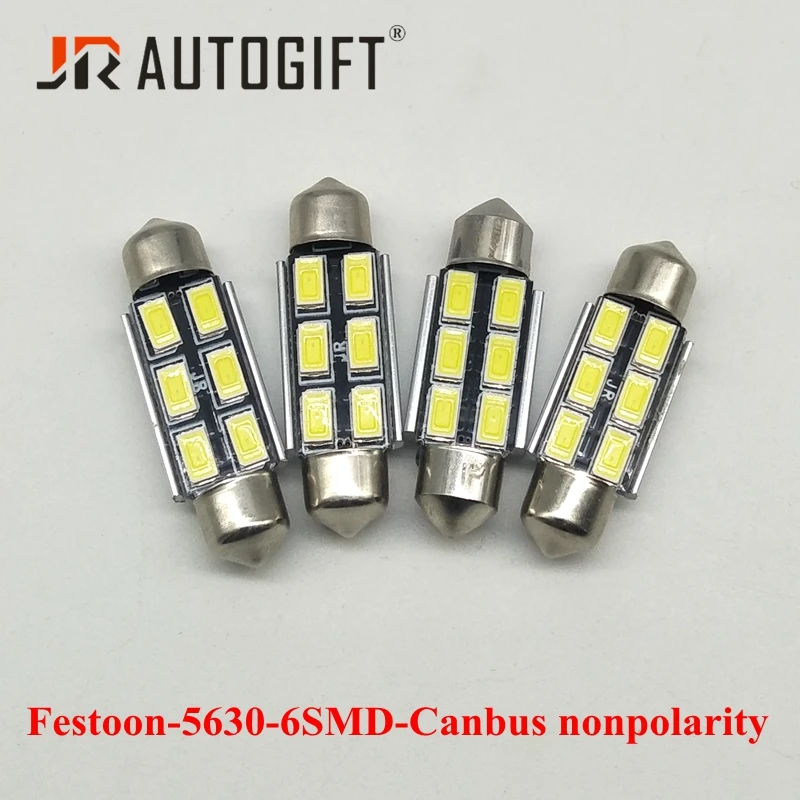 10PCS Super bright 5630 5730 6SMD CANBUS Festoon Dome C5W ERROR FREE Auto Car LED Light bulb Pure White Reading 31/36/39/41MM | Автомобили